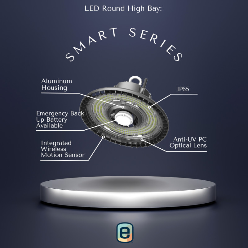 EL-LHB Smart Linear LED High Bay Top View